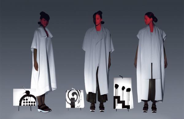 イッセイ ミヤケ、田中一光の作品をモチーフにした「IKKO TANAKA ISSEY MIYAKE」の2回目となるコレクションを発表