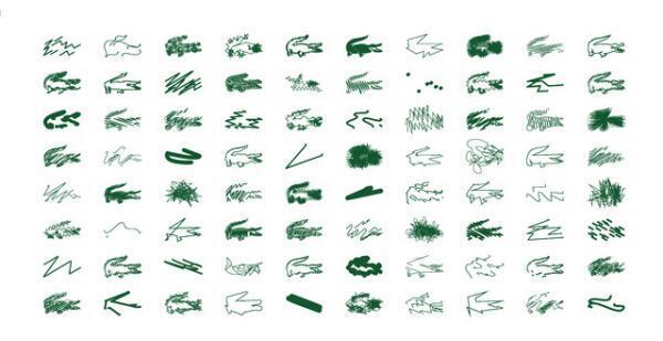 ラコステの80周年記念限定ポロシャツの"ワニ"は8種類。ピーター・サヴィルがデザイン