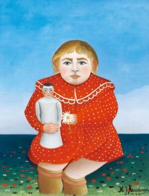 アンリ・ルソー≪人形を抱く子ども≫1904-05年頃オランジュリー美術館