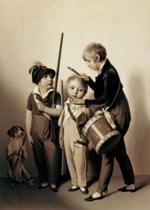 ルイ=レオポルド・ボワイー≪私の小さな兵士たち≫1809年ドゥエー、シャルトルーズ美術館
