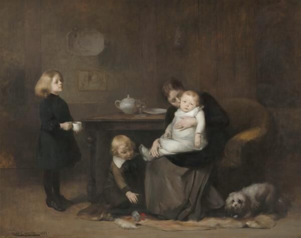 ウジェーヌ・カリエール≪病気の子ども≫1885年オルセー美術館