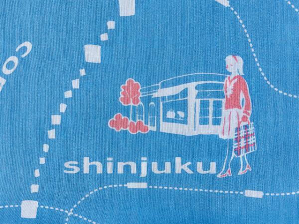 三越伊勢丹、新宿の街並みを描いたオリジナルテキスタイルを発表。ファリエロサルティとのコラボも