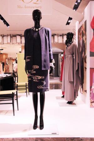 ジュン アシダ、京友禅とコラボ。新作ドレスを伊勢丹新宿店で発表