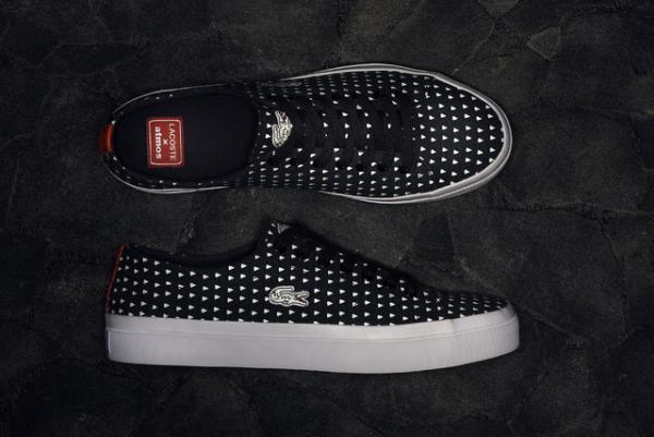 ラコステ×アトモス、闇夜に光るワニスニーカー限定発売