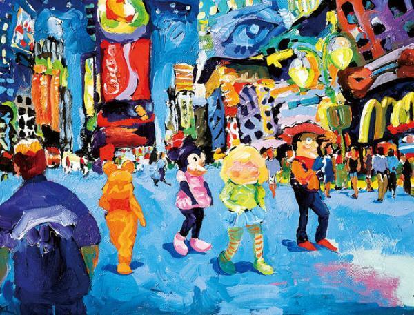 ニューヨーク描き出すトム・クリストファー個展、大阪ギャルリーためながで開催