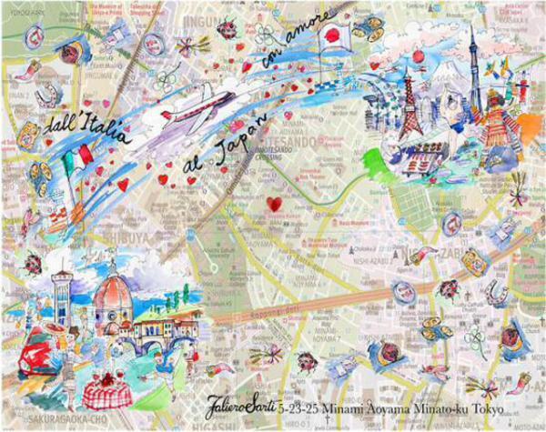 ファリエロサルティが日本初の旗盤店をオープン。青山店限定ストール発売