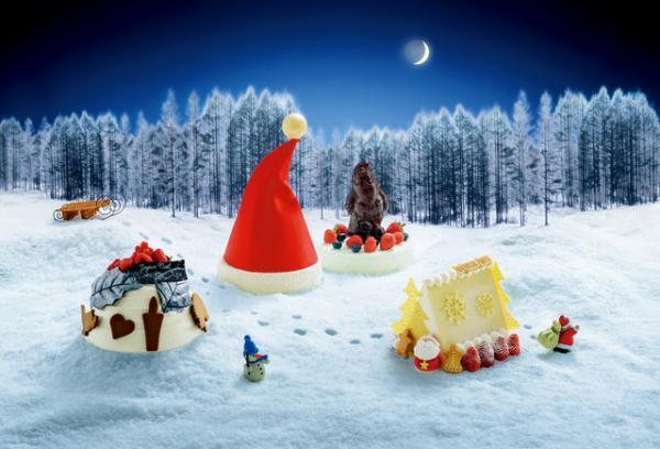日本橋三越に“全世代対応型”クリスマスケーキ集合。初登場アイスケーキから定番ショートケーキまで