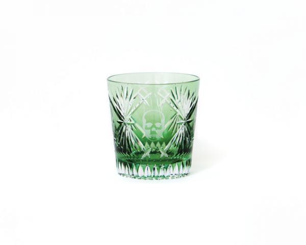 ルシアン ペラフィネ×森田恭通のコラボ第2弾は、スカル柄の切子グラス