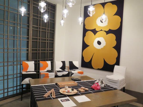 マリメッコ×HIGASHIYAカフェが銀座にオープン。ウニッコが店内彩る