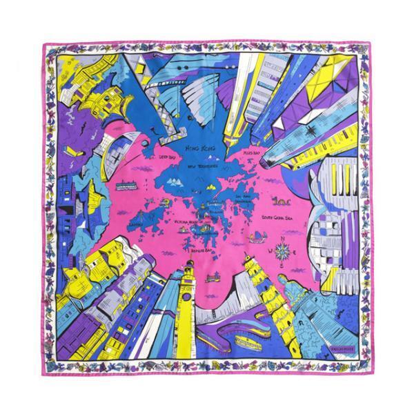 エミリオ・プッチ、鮮やかに世界6都市表現した限定スカーフ発売