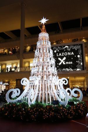 ラゾーナ川崎で3Dサウンドと連動するイルミネーションショー