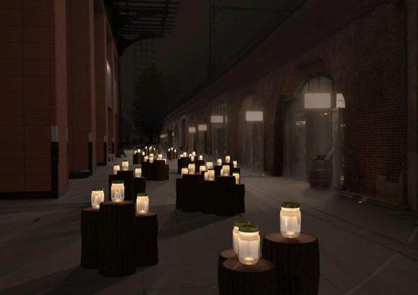 LEDに浮かび上がる万世橋遺構階段の歴史。マーチエキュートでイルミネーション開催