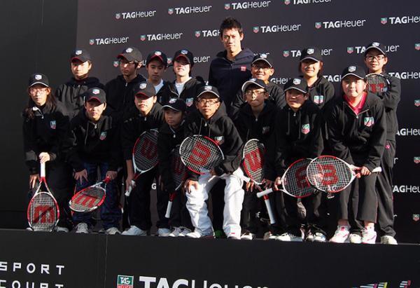 錦織圭、タグホイヤーイベントでエアケイ披露“松岡修造のようにテニス界活気付けたい”