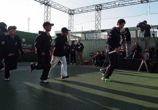 錦織圭、タグホイヤーイベントでエアケイ披露“松岡修造のようにテニス界活気付けたい”