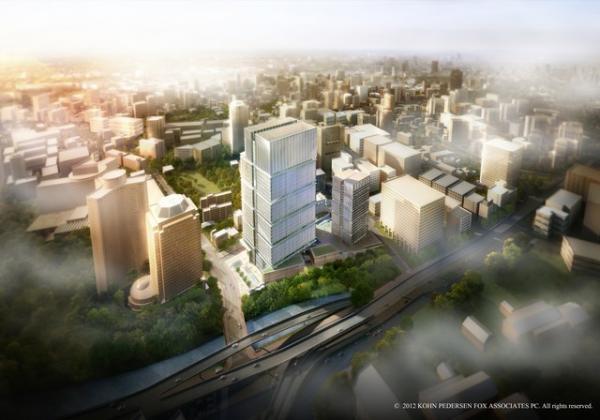 グランドプリンスホテル赤坂跡地に16年夏、商業施設「東京ガーデンテラス」がオープン