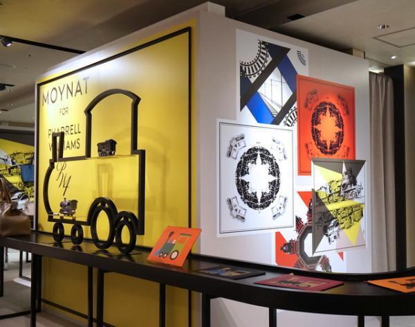 モワナ、新作「トレイン」のトランクショー。ファレルとのコラボが新宿伊勢丹に到着