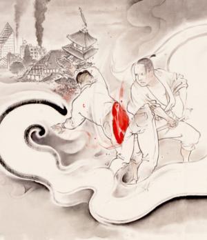 馬のバイクに武士が乗る。美術と歴史を諧謔する山口晃の展覧会