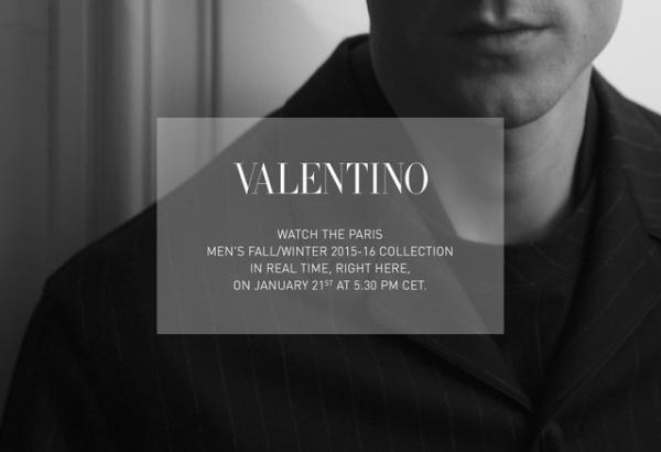 【生中継】ヴァレンティノ2015-16秋冬メンズコレクション、22日1時30分より