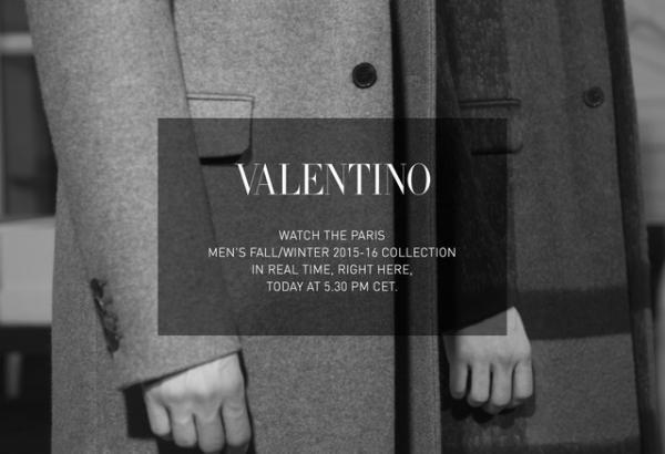 【生中継】ヴァレンティノ2015-16秋冬メンズコレクション、22日1時30分より