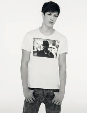 「ルシアンペラフィネ」と写真家ラリー・クラークのコラボTシャツ
