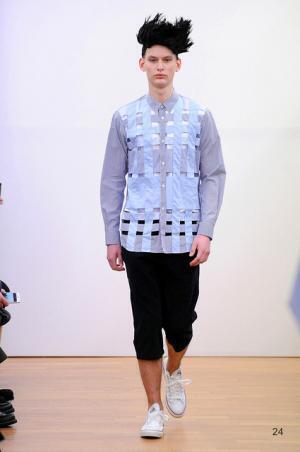 ストライプが織り成すフレッシュなコムデギャルソン・シャツ【2015-16秋冬メンズ】