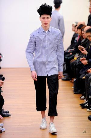 ストライプが織り成すフレッシュなコムデギャルソン・シャツ【2015-16秋冬メンズ】