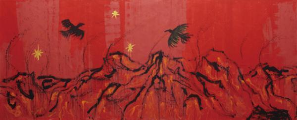 大宮エリーが画家としてのキャリア集大成となる絵画展開催中