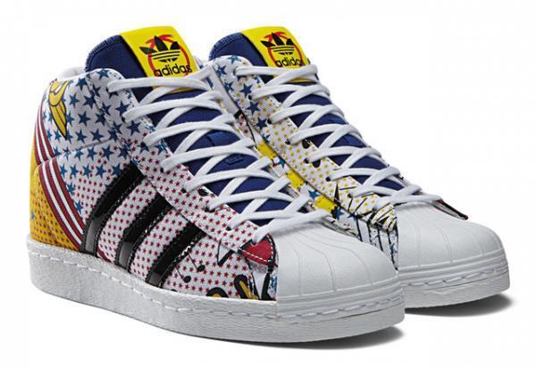 アディダスオリジナルスbyリタ・オラ、彼女の積極性や楽天主義をアメコミ表現