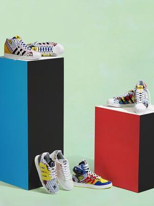 アディダスオリジナルスbyリタ・オラ、彼女の積極性や楽天主義をアメコミ表現