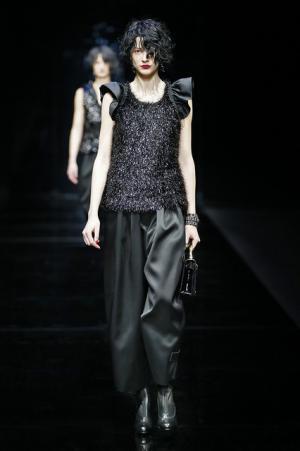 ラッフル揺れるエンポリオアルマーニの宝石の間【2015-16秋冬ウィメンズ】