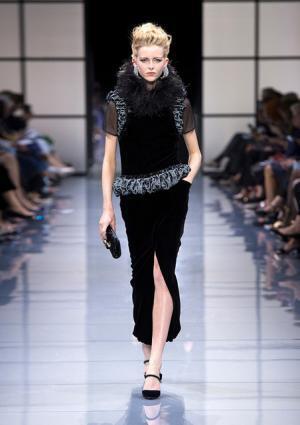 ジョルジオ アルマーニ プリヴェ、リーンに魅せる究極な美とバランス【2016-17秋冬クチュール】