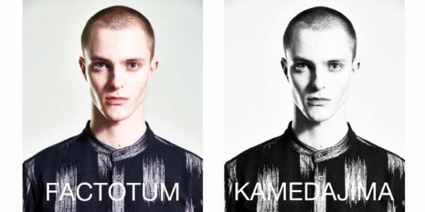 ファクトタムと300年の歴史を持つ綿織物「亀田縞」がコラボレーション、限定アイテムが多数登場