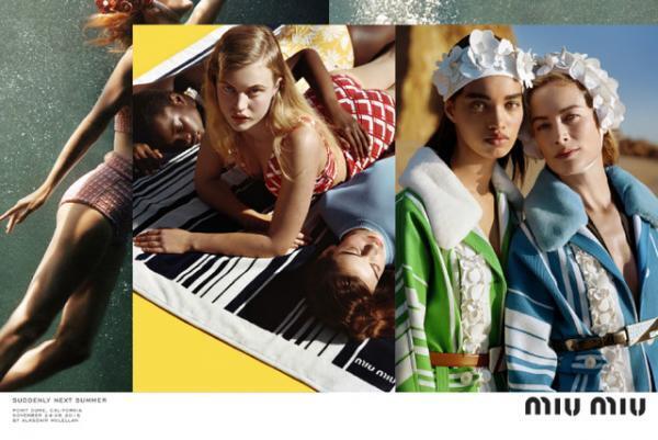 ミュウミュウ2017春夏広告キャンペーン、エル・ファニング、ララ・ストーンなどが登場