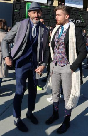 洒落者たちの祭典、2017年ピッティ・ウオモ・ファッションスナップ【ピッティ・ウオモ91】