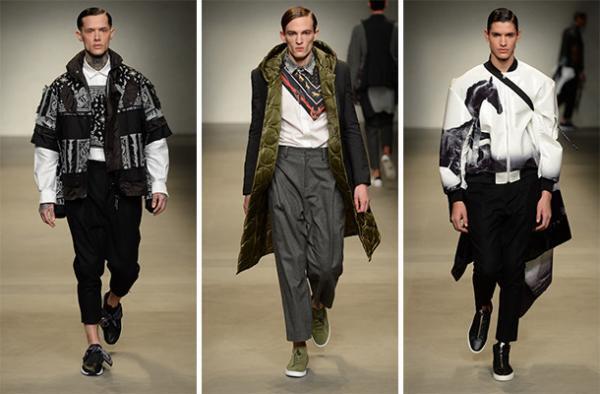 ヨシオクボ、服を“持つ”スタイルで新たな着崩しの概念を構築【2017-18秋冬メンズ】