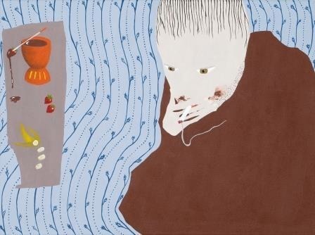 田中千智がBunkamuraで二人展を開催、鮮烈なコントラストと独特のタッチで無垢な世界を表現