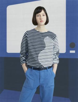 メゾン キツネ、クラシカル×スポーティーにアメリカンポップのアクセント【2017秋冬ウィメンズプレ】