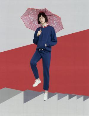 メゾン キツネ、クラシカル×スポーティーにアメリカンポップのアクセント【2017秋冬ウィメンズプレ】