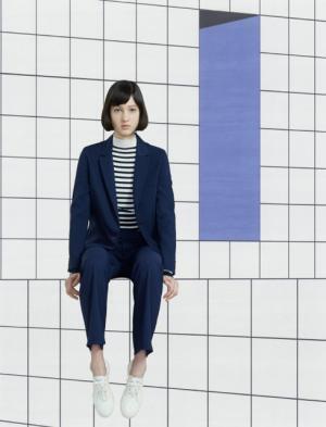 メゾン キツネ、クラシカル×スポーティーにアメリカンポップのアクセント【2017秋冬ウィメンズプレ】