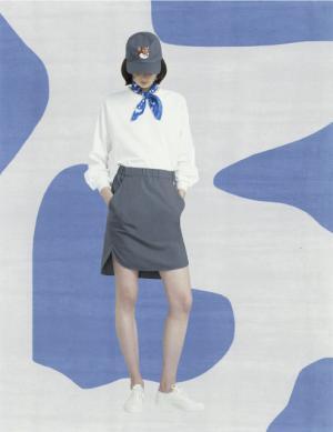 メゾン キツネ、クラシカル×スポーティーにアメリカンポップのアクセント【2017秋冬ウィメンズプレ】