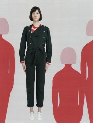 メゾン キツネ、クラシカル×スポーティーにアメリカンポップのアクセント【2017秋冬ウィメンズプレ】