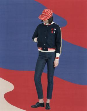 メゾン キツネ、クラシカル×スポーティーにアメリカンポップのアクセント【2017秋冬ウィメンズプレ】