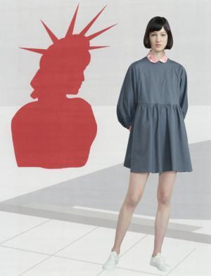 メゾン キツネ、クラシカル×スポーティーにアメリカンポップのアクセント【2017秋冬ウィメンズプレ】