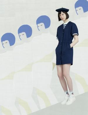 メゾン キツネ、クラシカル×スポーティーにアメリカンポップのアクセント【2017秋冬ウィメンズプレ】