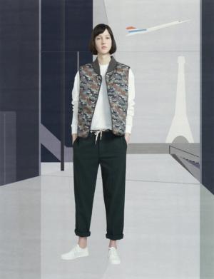 メゾン キツネ、クラシカル×スポーティーにアメリカンポップのアクセント【2017秋冬ウィメンズプレ】