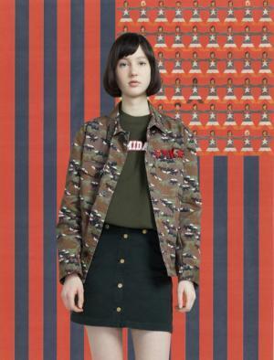 メゾン キツネ、クラシカル×スポーティーにアメリカンポップのアクセント【2017秋冬ウィメンズプレ】