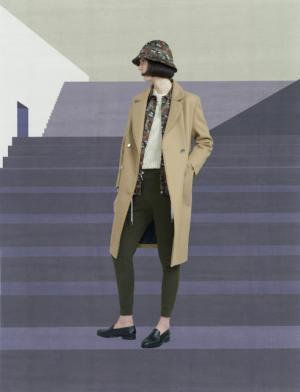 メゾン キツネ、クラシカル×スポーティーにアメリカンポップのアクセント【2017秋冬ウィメンズプレ】