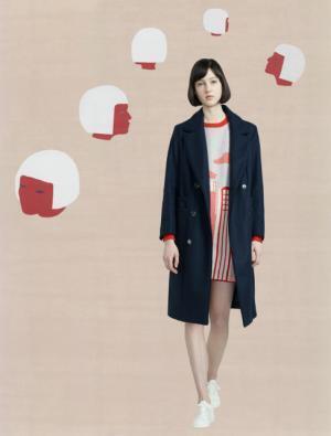 メゾン キツネ、クラシカル×スポーティーにアメリカンポップのアクセント【2017秋冬ウィメンズプレ】