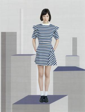 メゾン キツネ、クラシカル×スポーティーにアメリカンポップのアクセント【2017秋冬ウィメンズプレ】