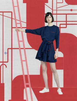 メゾン キツネ、クラシカル×スポーティーにアメリカンポップのアクセント【2017秋冬ウィメンズプレ】